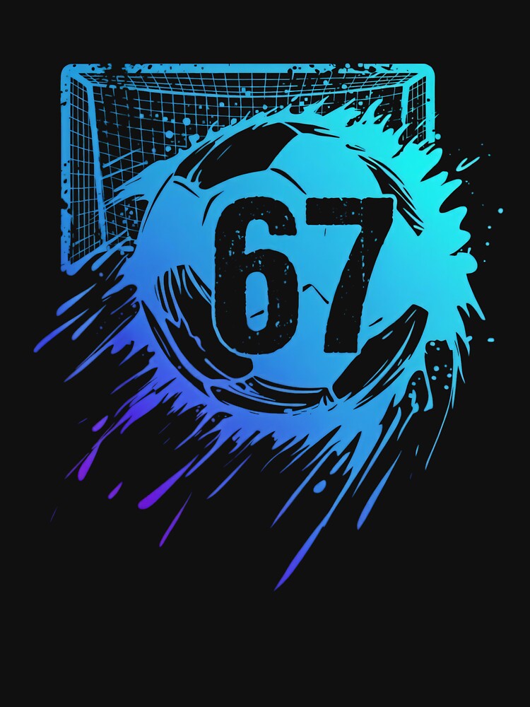Grunge Soccer 67 Six Seven Splash Shirt by LashondaGreen89