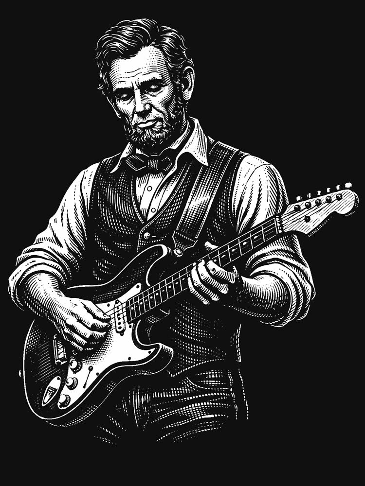 Abraham Lincoln Playing Guitar Abe Lincoln by Kladhadredo