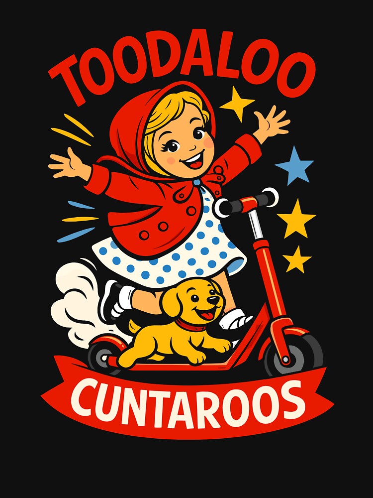 Toodaloo Cuntaroos Sarcastic Funny Retro Goodbye Humor by RediscoverJoy