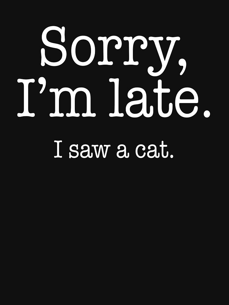 Sorry I'm late I saw a cat by TedFlogar
