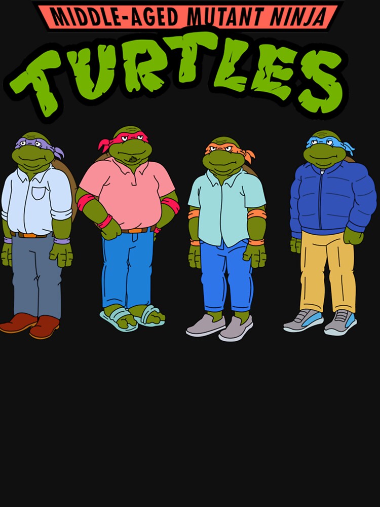 Middle-Aged Mutant Ninja Turtles Classic T-Shirt by bottomb
