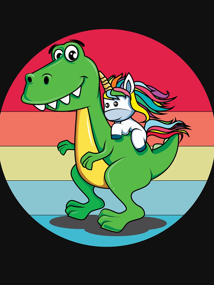 Unicorn t-rex Slim Fit by unique things