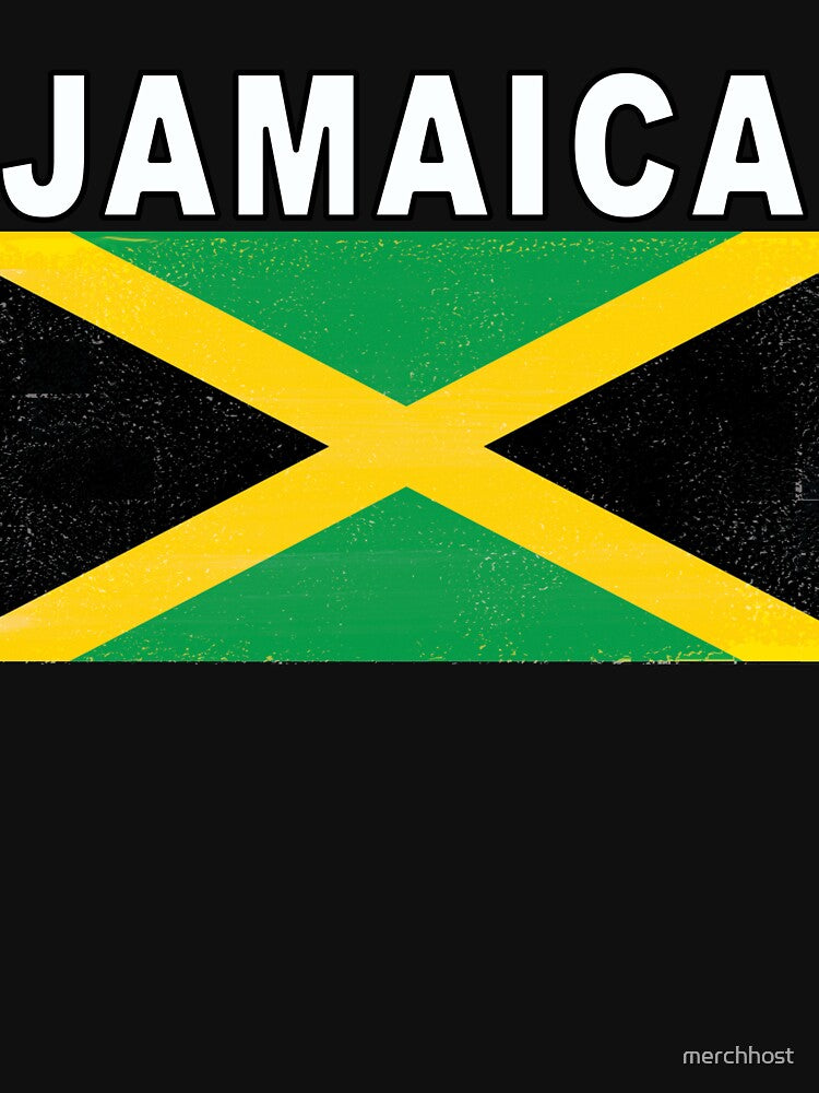 Jamaica Distressed Flag Football Design by merchhost