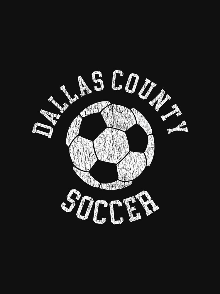 Dallas County Soccer Retro Distressed 90's Vintage Premium by MollyLYork