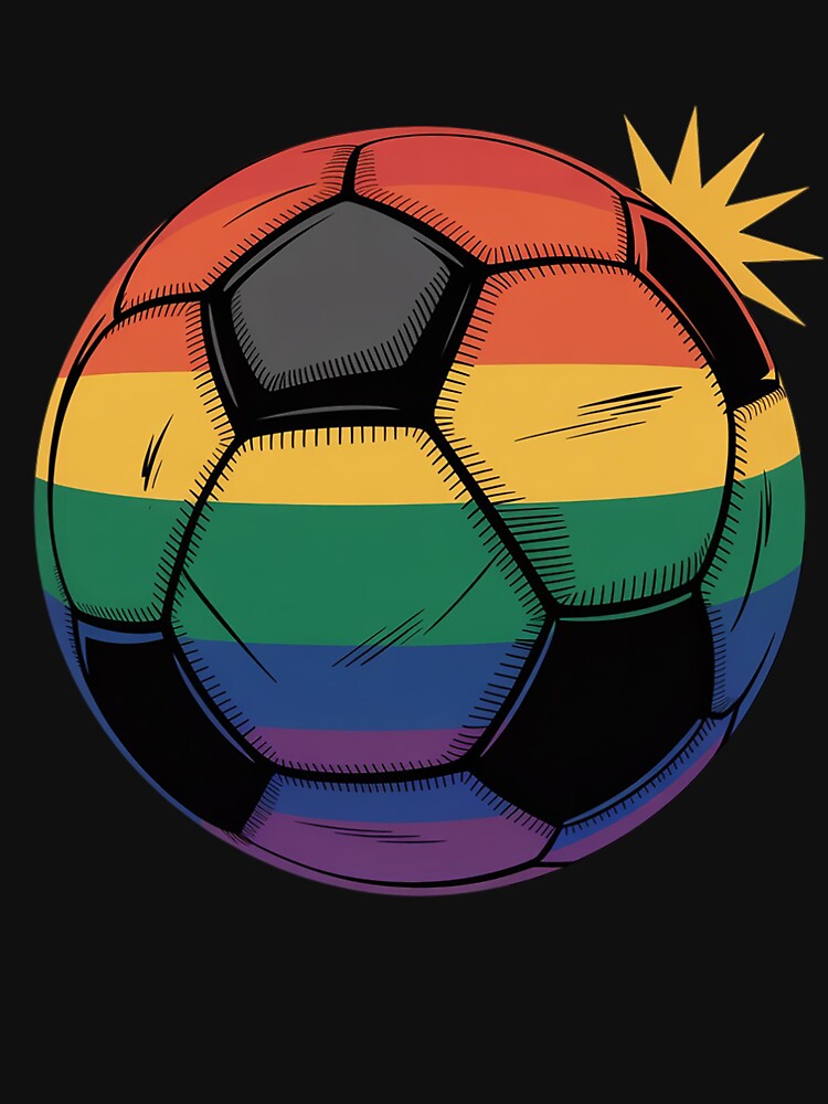 Gay Pride Soccer Rainbow Flag Lgbtq by SiegridOffical