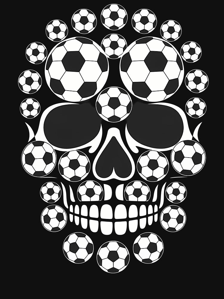 Soccer Ball Skull Skeleton Costume Cool Sport Halloween by Idarmotar