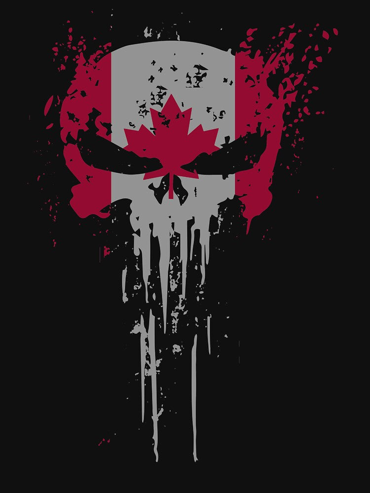 Canada Flag  Skull design by AEGMEDIA