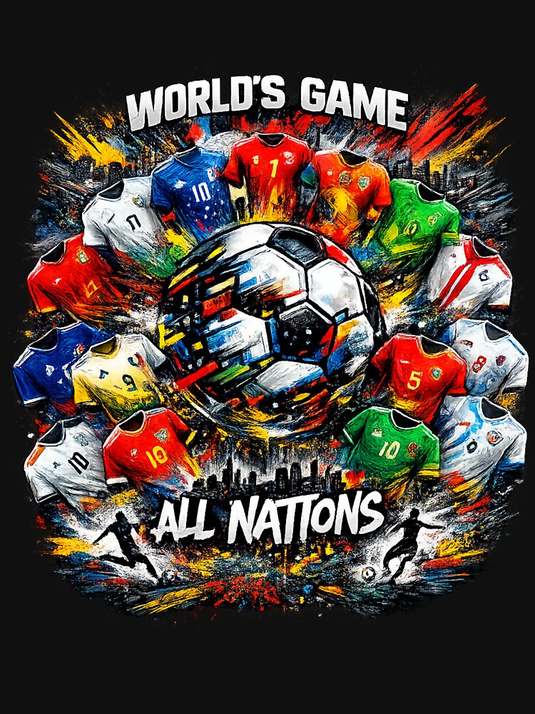 World's Game All Nations Soccer Art by Urban-InkStudio