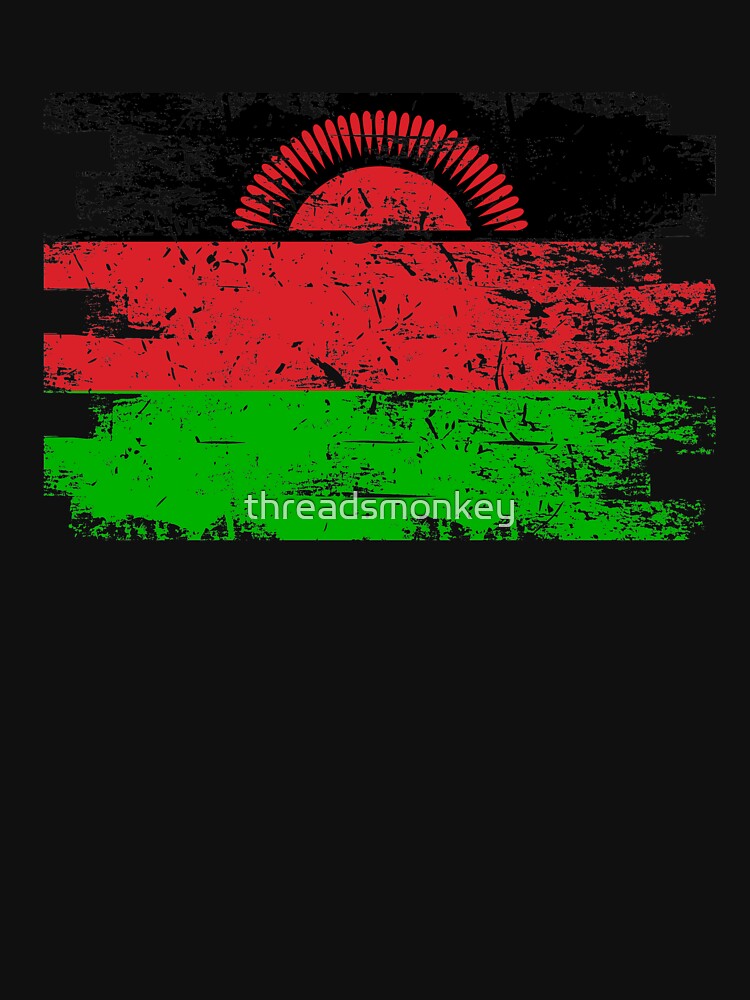 Malawi Shirt Gift Country Flag Patriotic Travel Africa Light by threadsmonkey