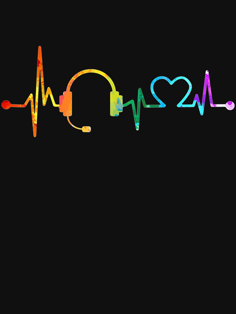 Retro Vintage 911 Dispatcher Heartbeat Watercolor Dispatch by debraona