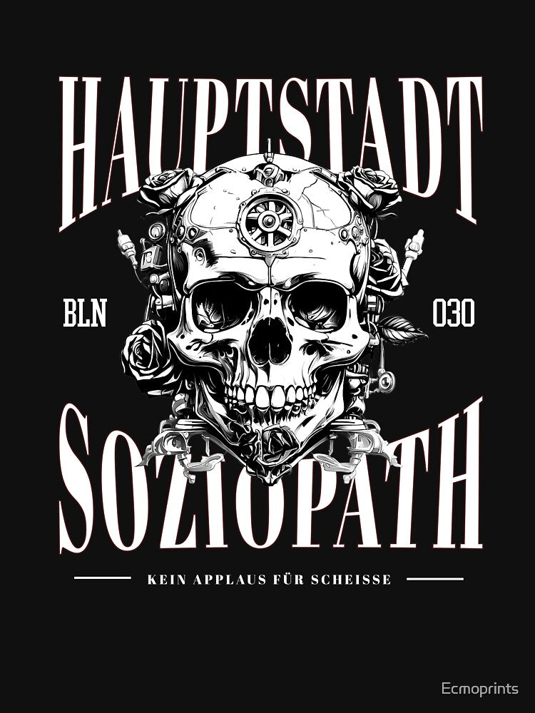 Capital Sociopath Skull Berlin by Ecmoprints