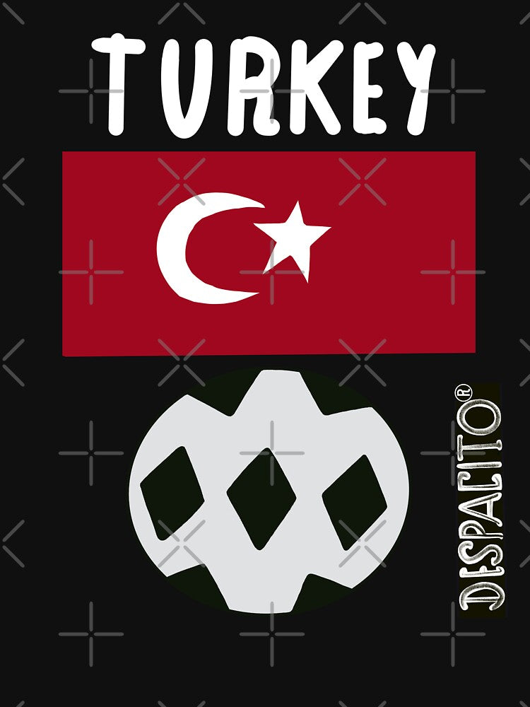 \Despacito® Turkey Flag Black White Ball Design Text by DespacitoBrand