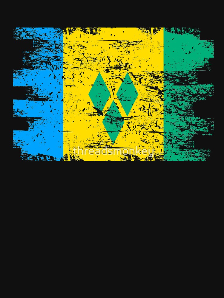 Saint Vincent Grenadines Flag Gift Country Patriotic Travel Shirt Americas Light by threadsmonkey