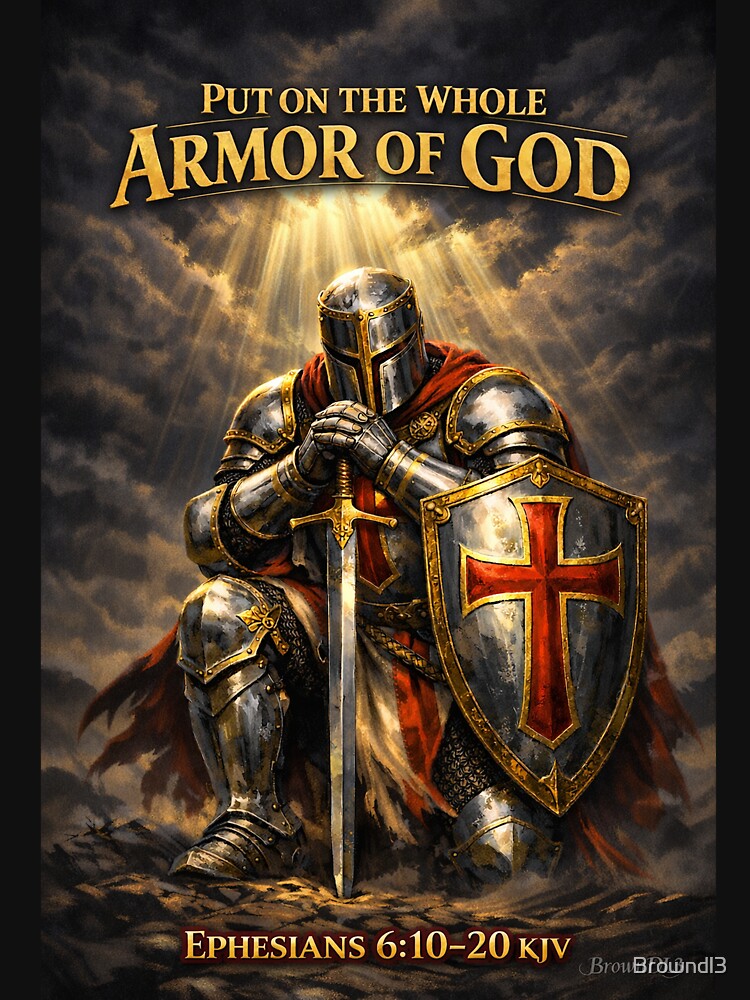 Armor of God Knight Ephesians 6:10-20 KJV Christian Faith by Browndl3