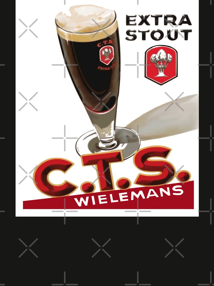 Reproduction of a 1950ies Mid century vintage Belgian beer publicity panel by RickTellon