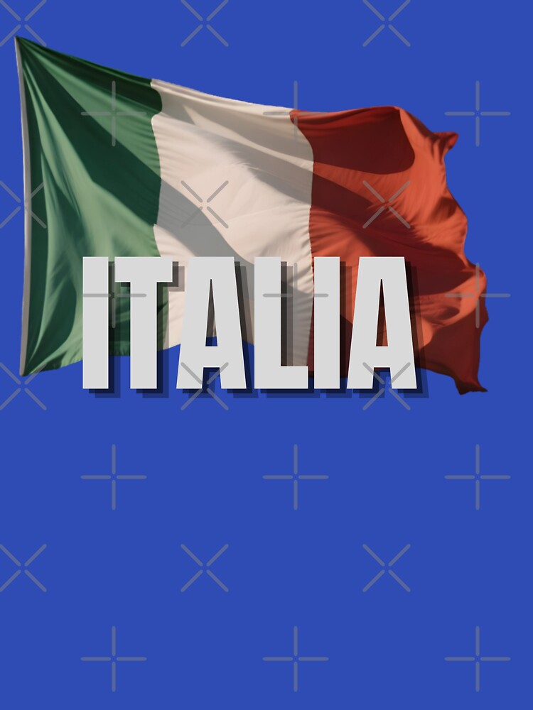 Italia Flag Distressed Vintage Pride Design by RVJdesigns