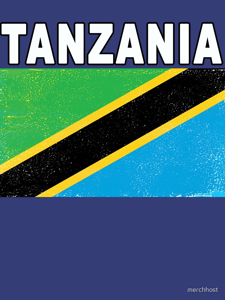 Tanzania Distressed Flag Sport Design by merchhost