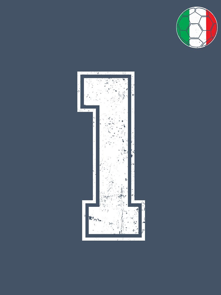 Italy Soccer Number 1 Vintage Sports Fan by RoyesButler