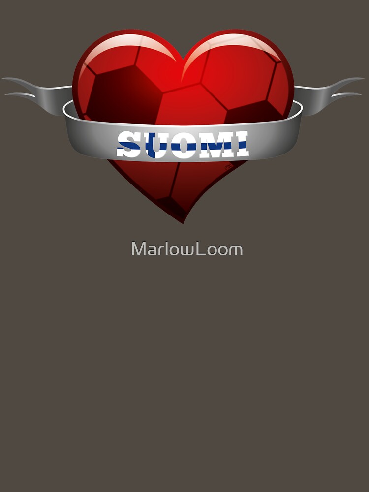 Suomi Finland soccer heart by MarlowLoom