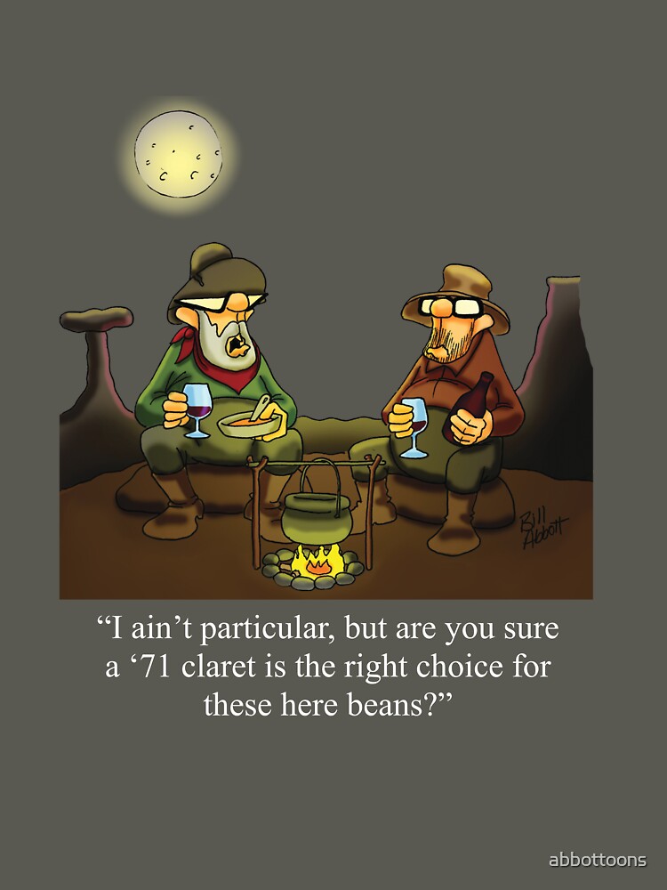 Funny Spectickles Cowboy Wine Pairing Humor by abbottoons