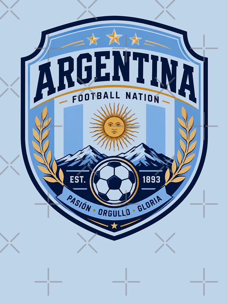 Argentina Football Nation Badge by PamLeeDesign