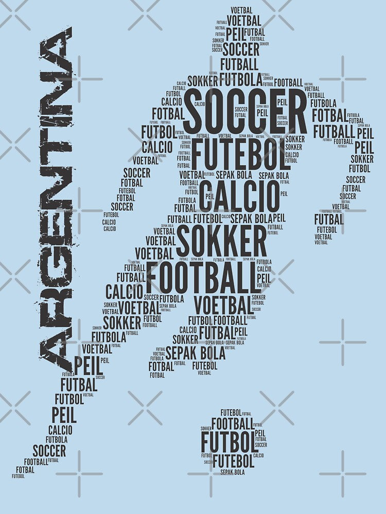 Argentina Soccer Typography by goodspy