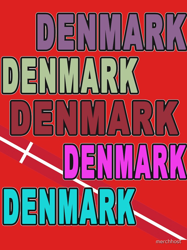 Denmark Retro 80s Neon Look Style by merchhost