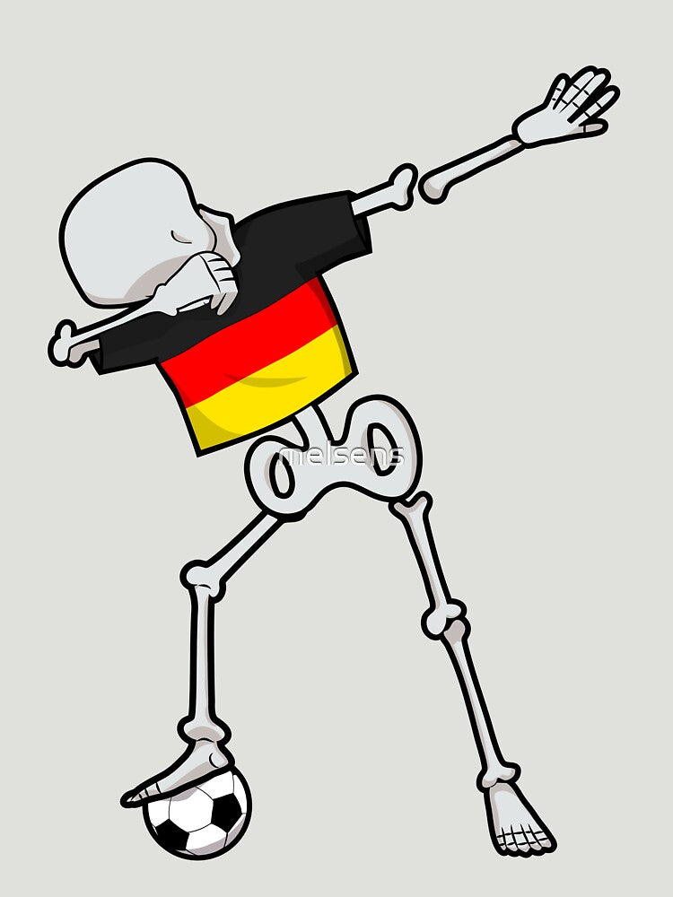 Dabbing Soccer Football Skeleton Germany by melsens