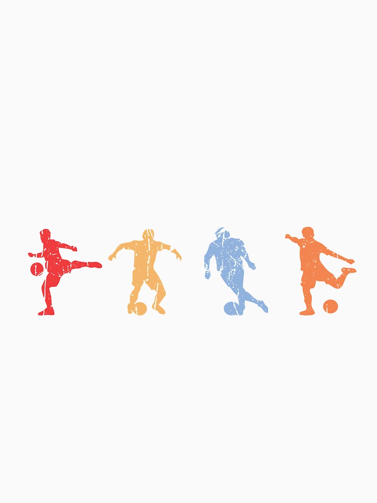 Soccer Players Retro Sunset Vintage Colors - Soccer by Love is beautiful.