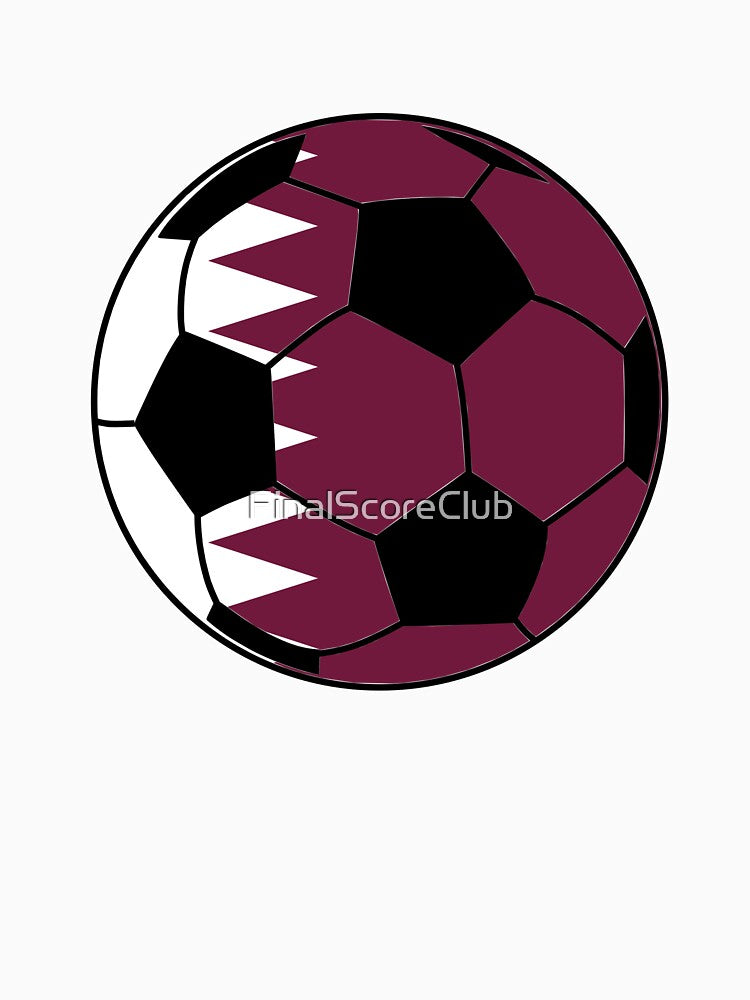 Qatar Flag Soccer Ball by FinalScoreClub