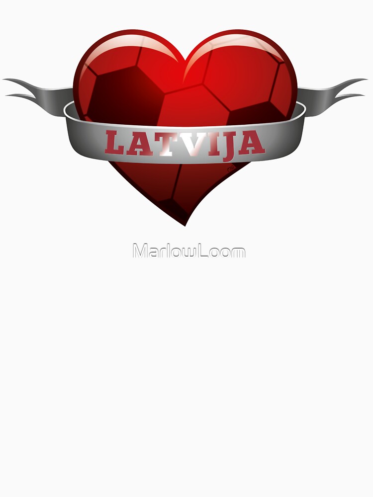 Latvija Lithuania soccer heart by MarlowLoom