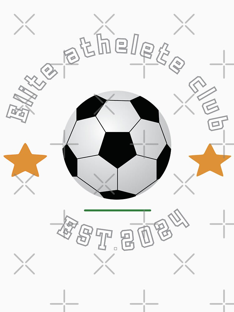Elite Athlete Club Football Soccer Vintage Sports T-Shirt EST 2024 by jananinaveen