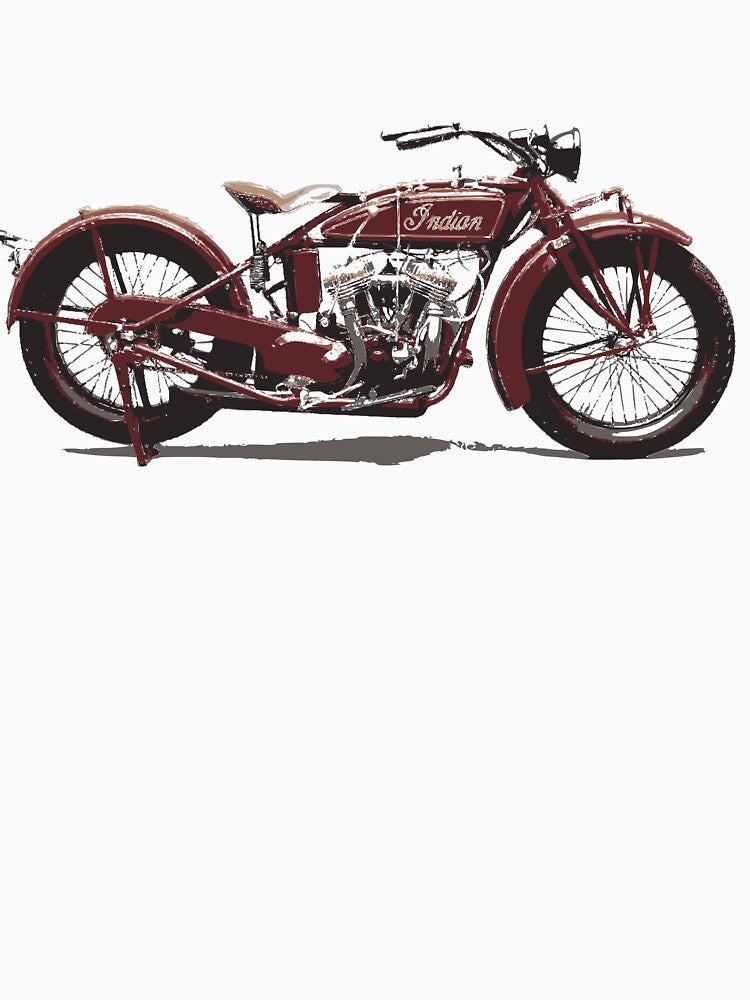 Vintage 1926 Indian Scout Motorcycle Classic Motorbike Biker Design by Moonrock Design