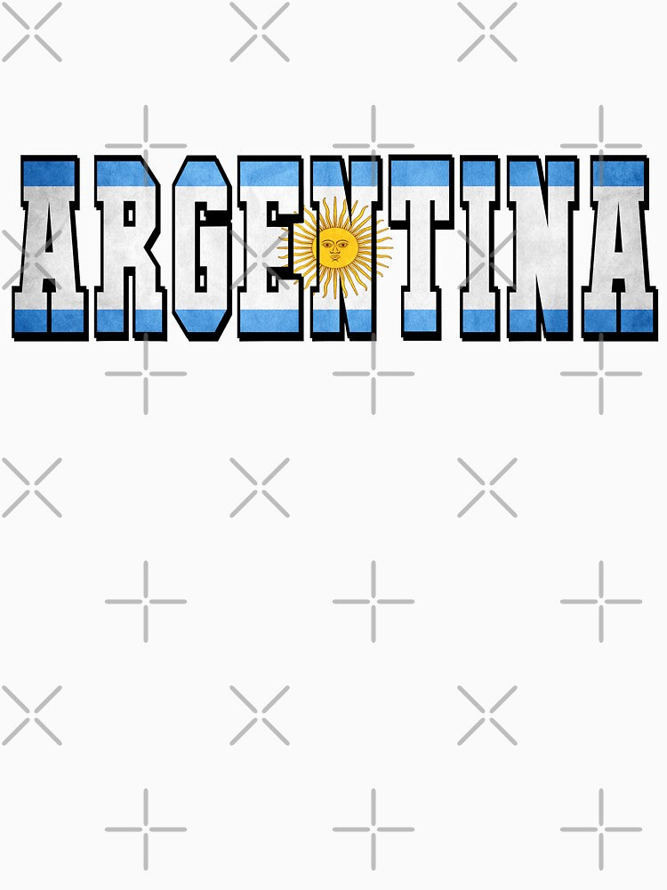 Argentina Country Flag Typography by TravelWish