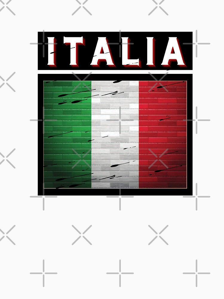Italia- Distressed Italian Country Flag, Italian Pride, American, Nationality, Sports by Sun Sand & Sea Art