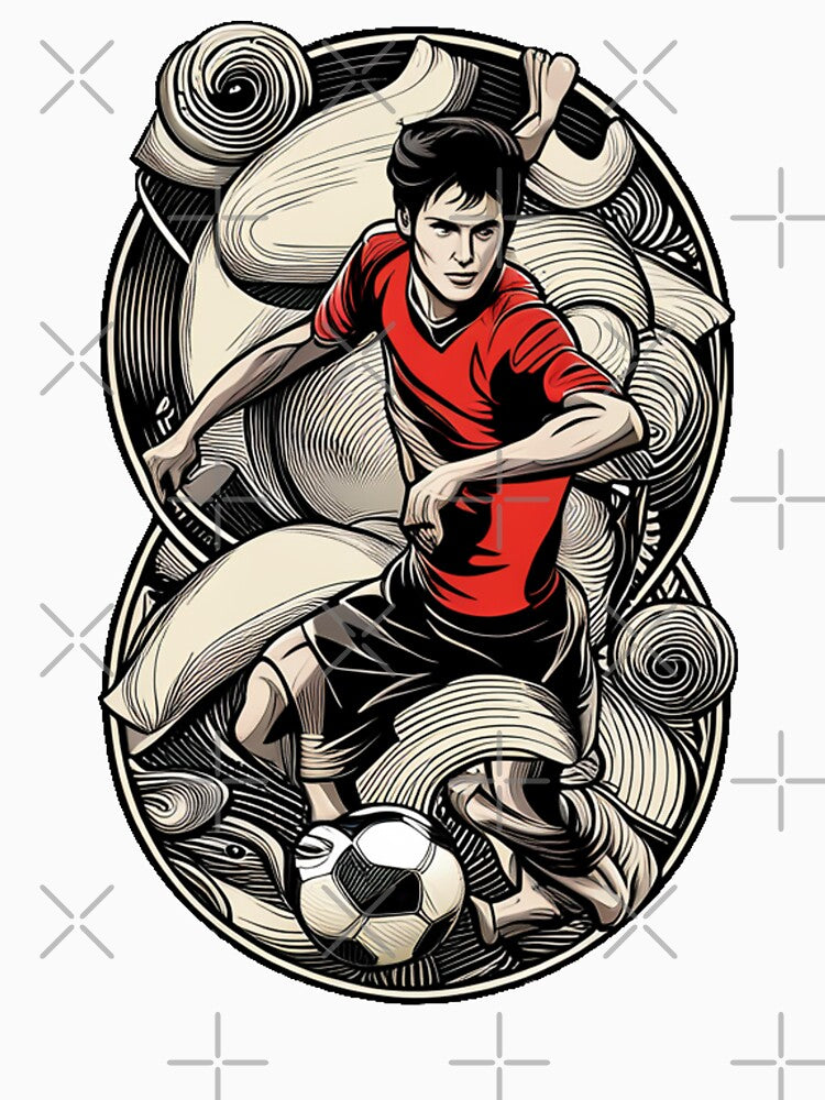 vintage soccer players by Raedcica