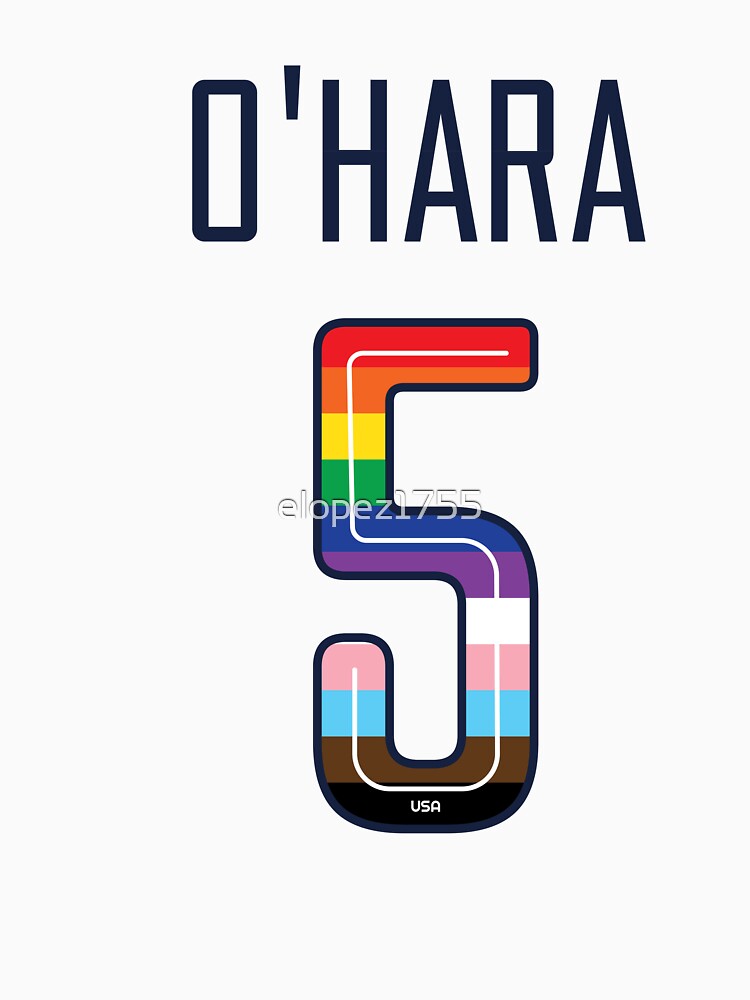 Kelley O'hara 5 / USWNT / Kelley O'hara Pride Jersey Style by elopez1755