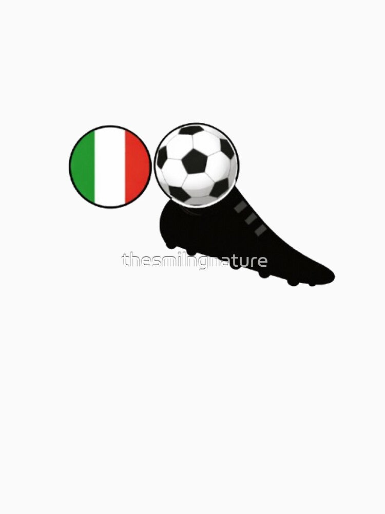 Italian Soccer Vibes – Flag, Ball & Boot Combo by thesmilngnature