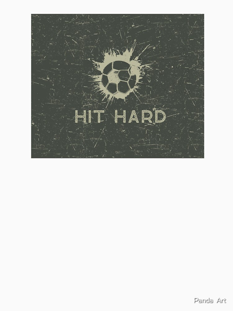 hit hard soccer ball splash classic vector vintage art by Panda  Art