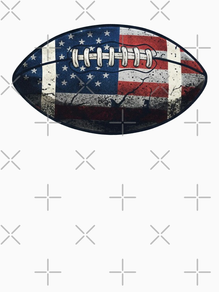 Patriotic Stars American Football by SasquatchTrail