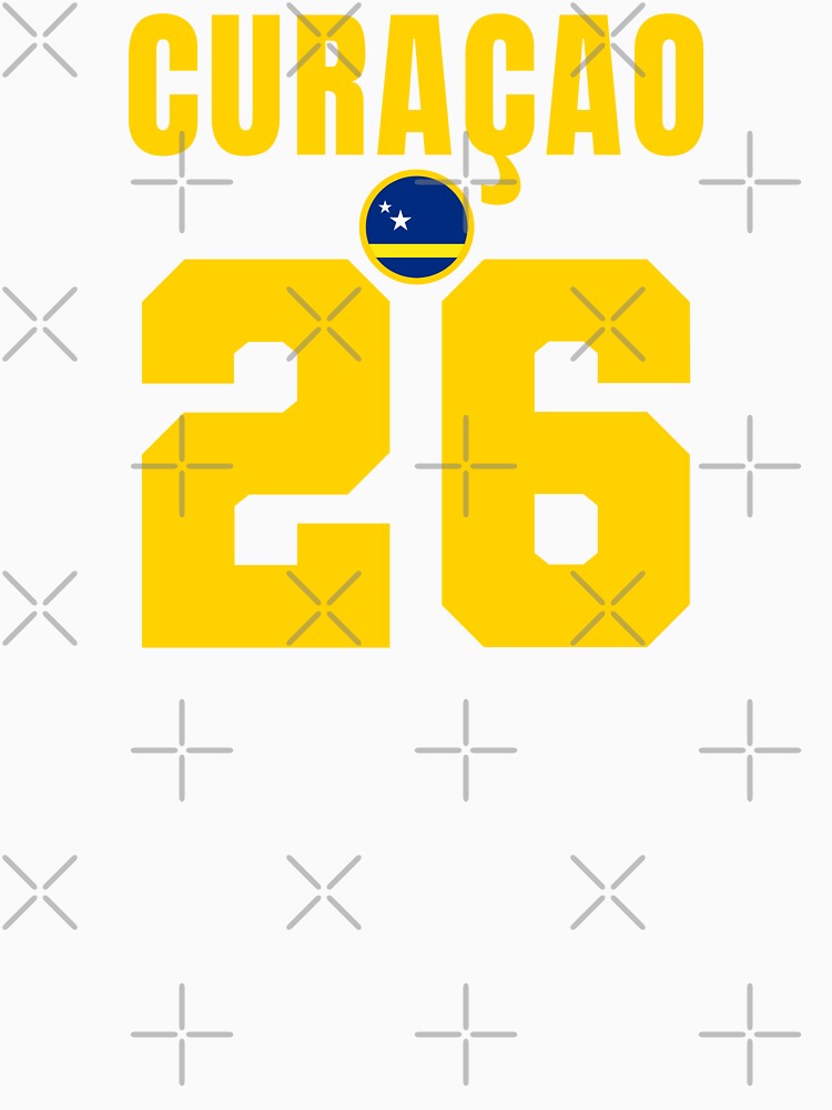 Curaçao 26 Football Shirt Style Design – Curaçao National Team Apparel by The Hairy Melon