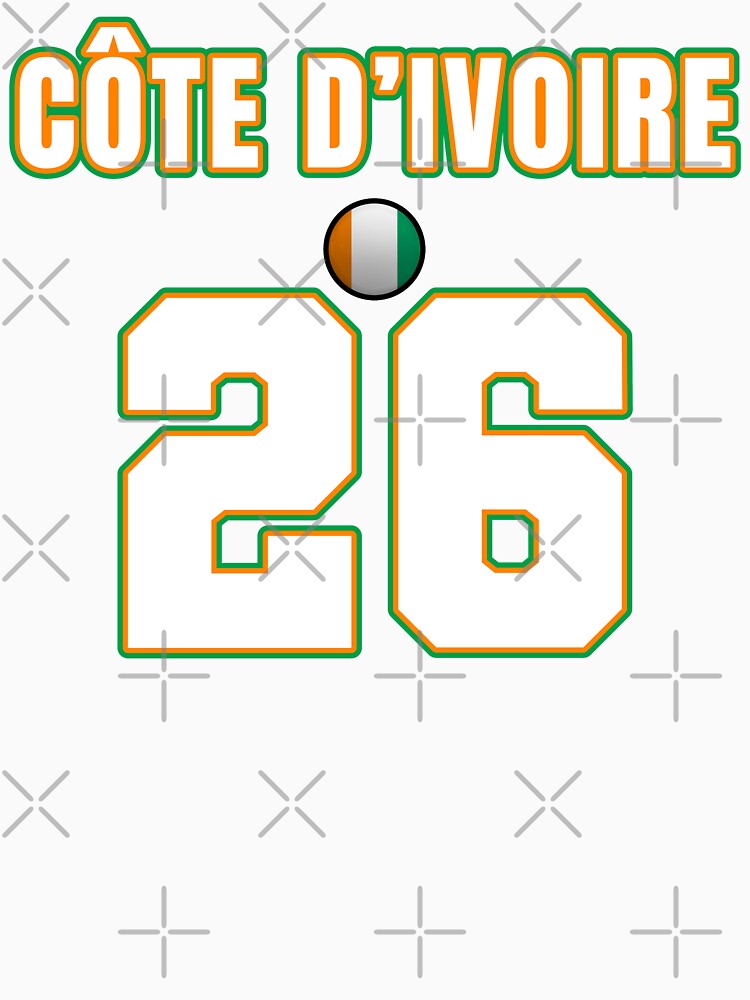 Ivory Coast 26 Football Shirt Style Design – Côte d’Ivoire Team Apparel by The Hairy Melon