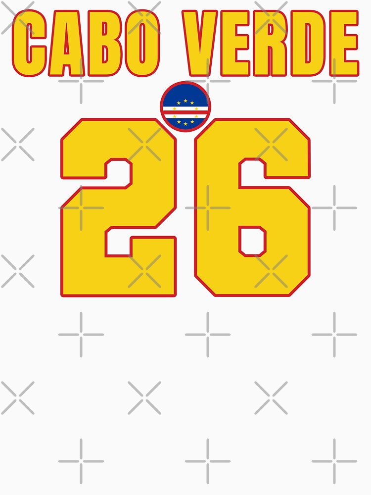 Cape Verde 26 Football Shirt Style Design – Cape Verde National Team Apparel by The Hairy Melon