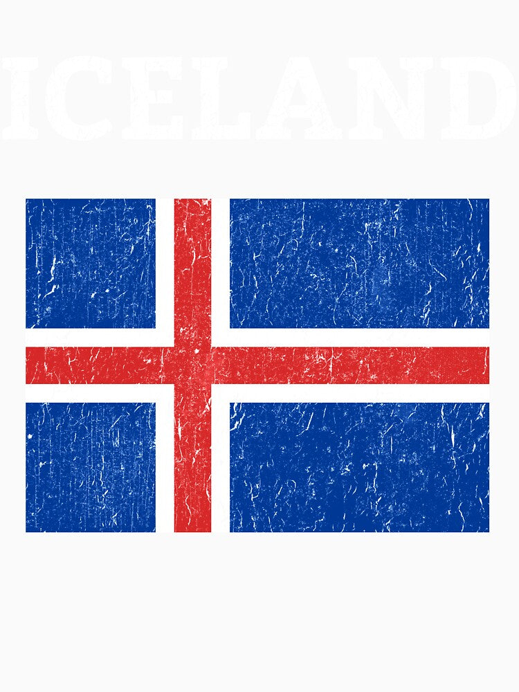 Vintage Iceland Flag by vladocar