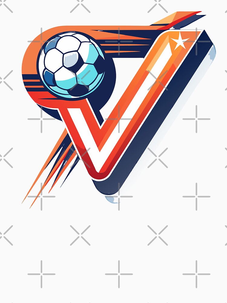Volley Strike Football Monogram V Victory Style by xmoudx