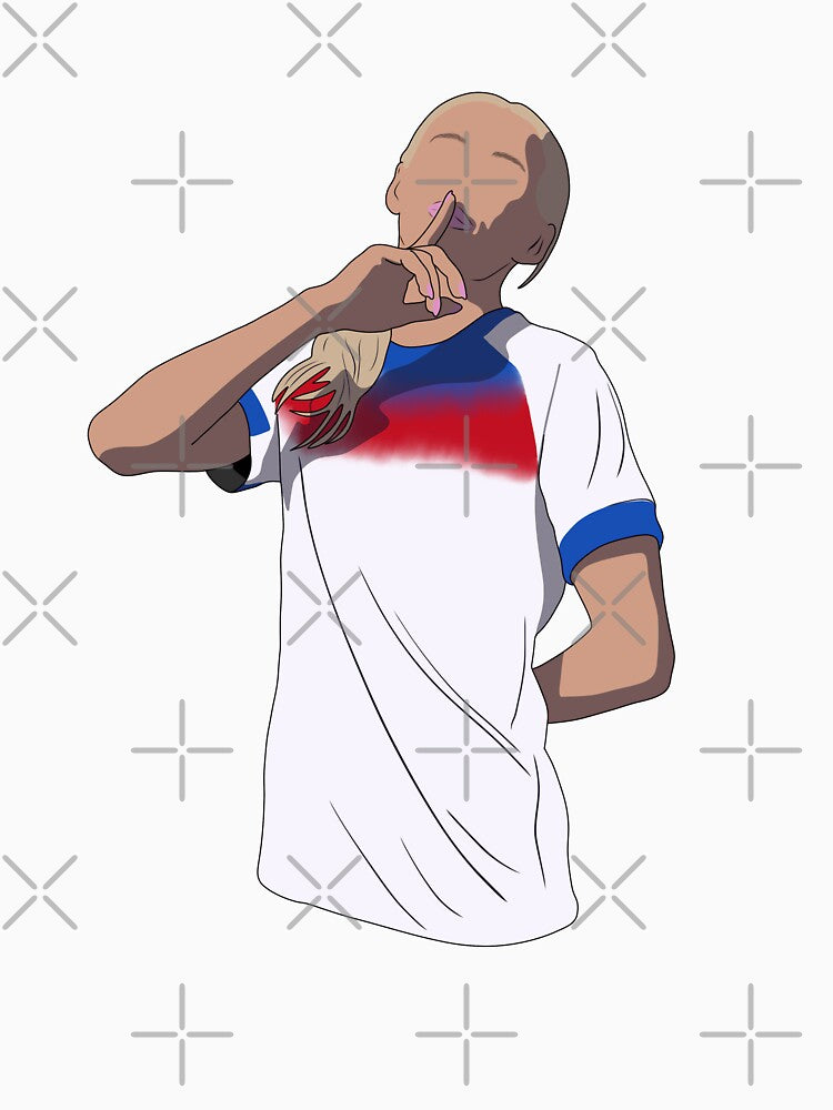Chloe Kelly England Women Euro 2025 Minimalist Shhh by Hevding