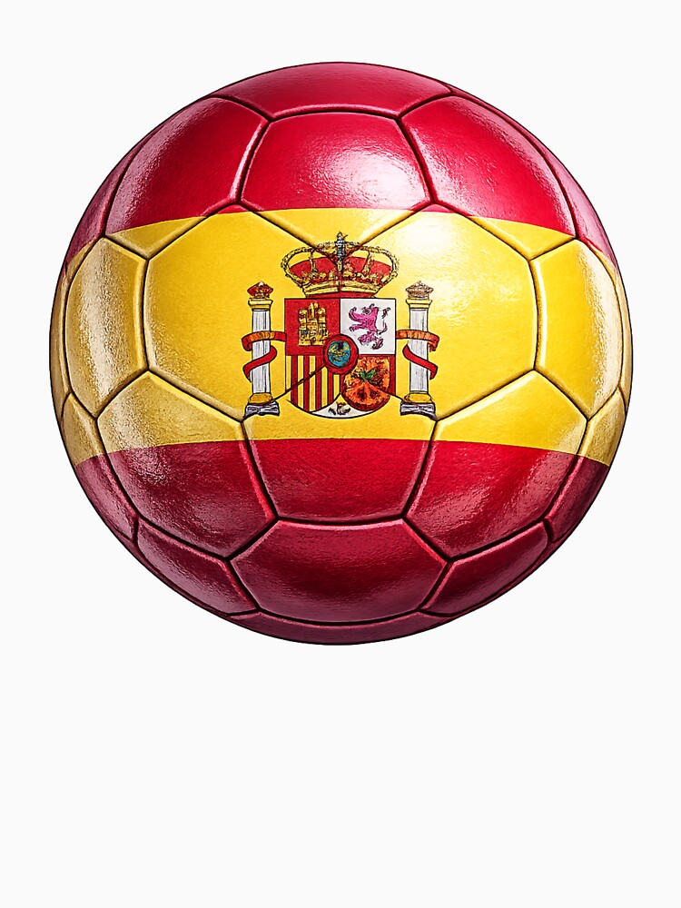 Spain Flag Football Design by redsharkuk