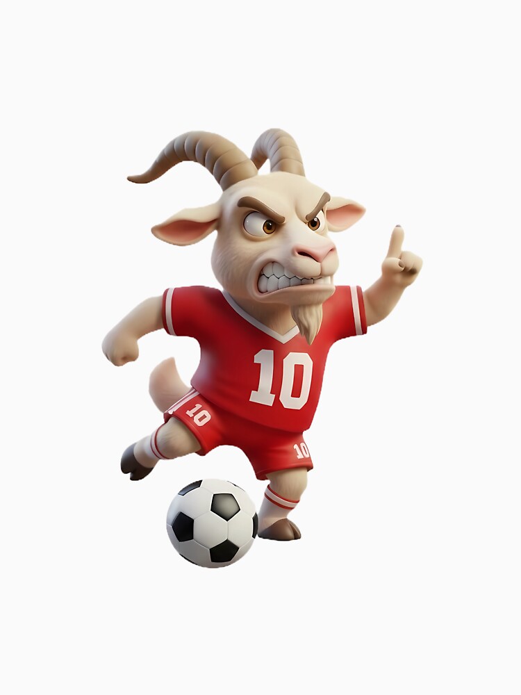 The Real G.O.A.T. - Angry Soccer Player Mascot by KayaVisuals