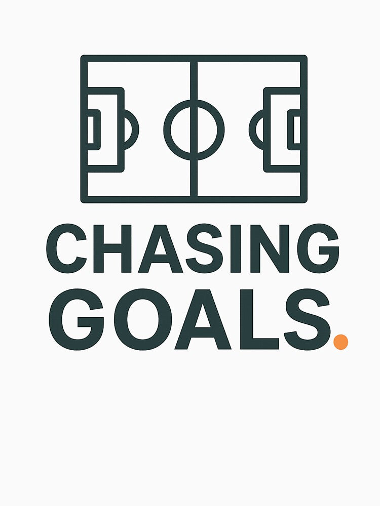 Chasing Goals – Minimalist Soccer Field Modern Design by NovaMoodCo
