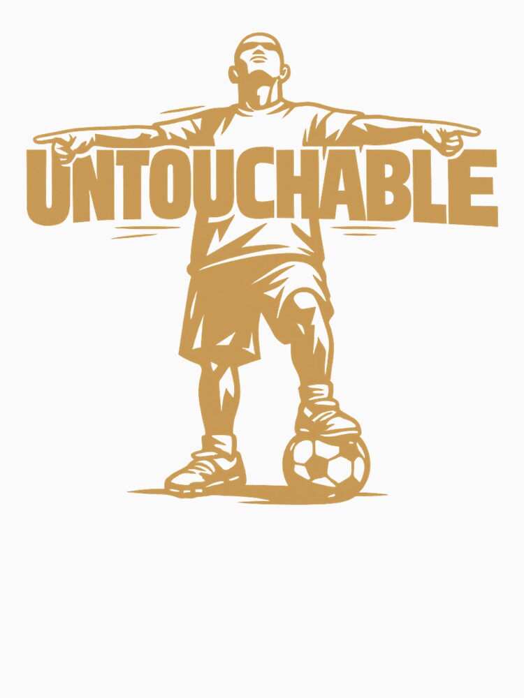 Untouchable Street Soccer Design – Minimal Football Streetwear Graphic by JonelCrafts